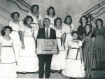 En la foto aparecen Fernando Bayo, Elida Soto y el maestro de Santa Fe