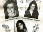 Francie Diaz Cepro, Christina Botana y Mayling Pantoja Lam en 1993
