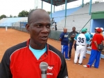 Luis Felipe Rivera, inicialista, fue la bujía inspiradora de la victoria de los Piratas de Isla de la Juventud, frente a los Toros camagüeyanos en el segundo desafío de la subserie particular entre ambos conjuntos, de la LVII Serie Nacional de Béisbol, efectuado en el estadio Cristóbal Labra, en Isla de la Juventud,  el 15 de agosto de 2017. ACN  FOTO/Roberto DÍAZ MARTORELL/sdl