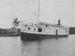Barco El Veguero anclado en el puerto del Jucaro en 1909